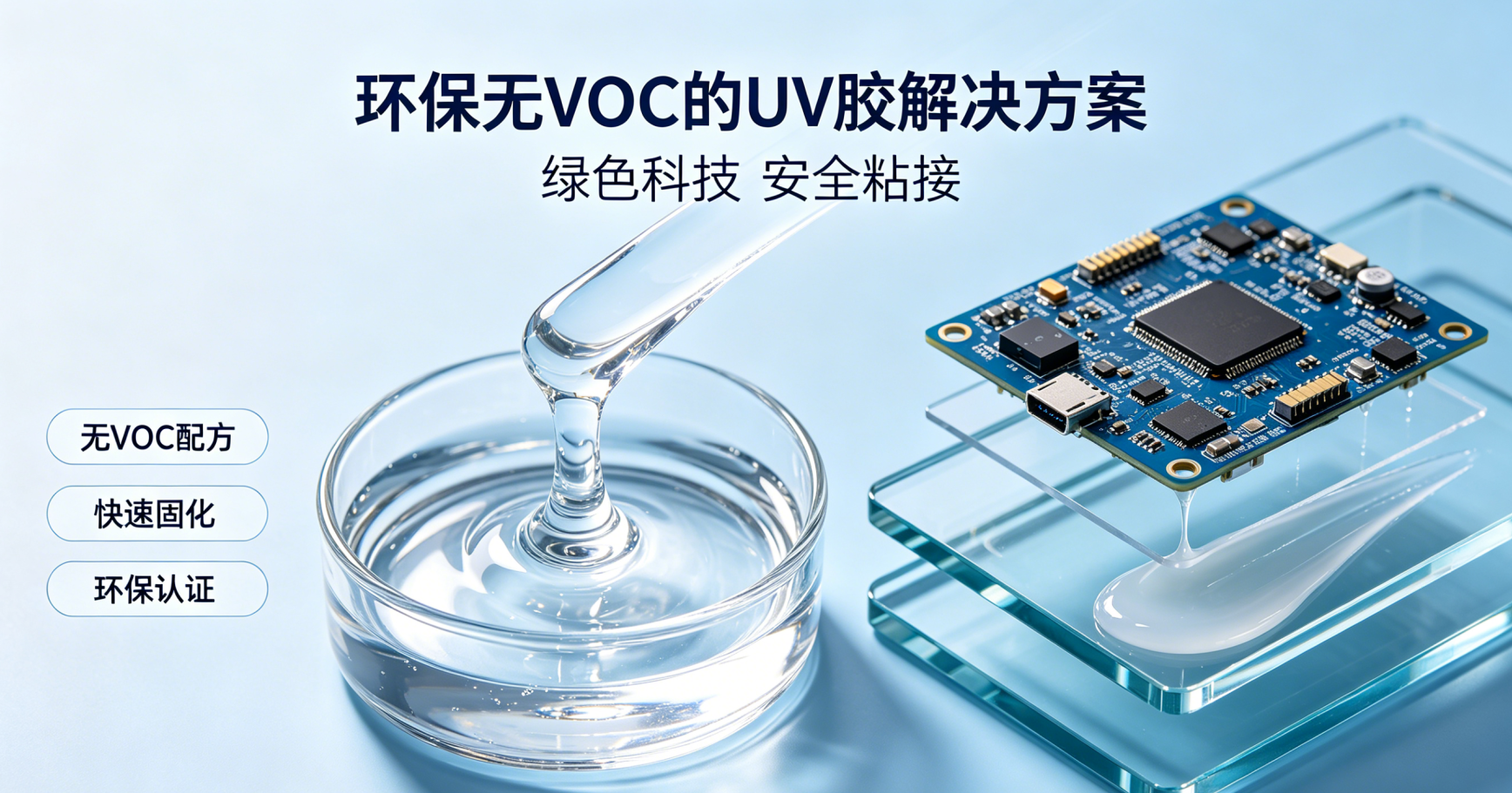 环保无VOC的UV胶解决方案 |铬锐特实业|东莞UV胶供应商