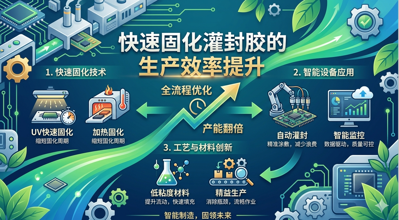快速固化灌封胶生产效率提升技巧 |铬锐特实业