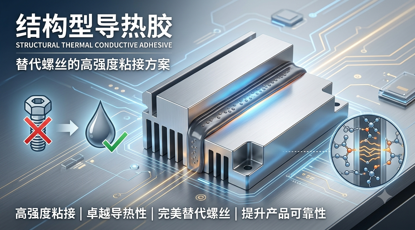 结构型导热胶:替代螺丝的高强度粘接方案
