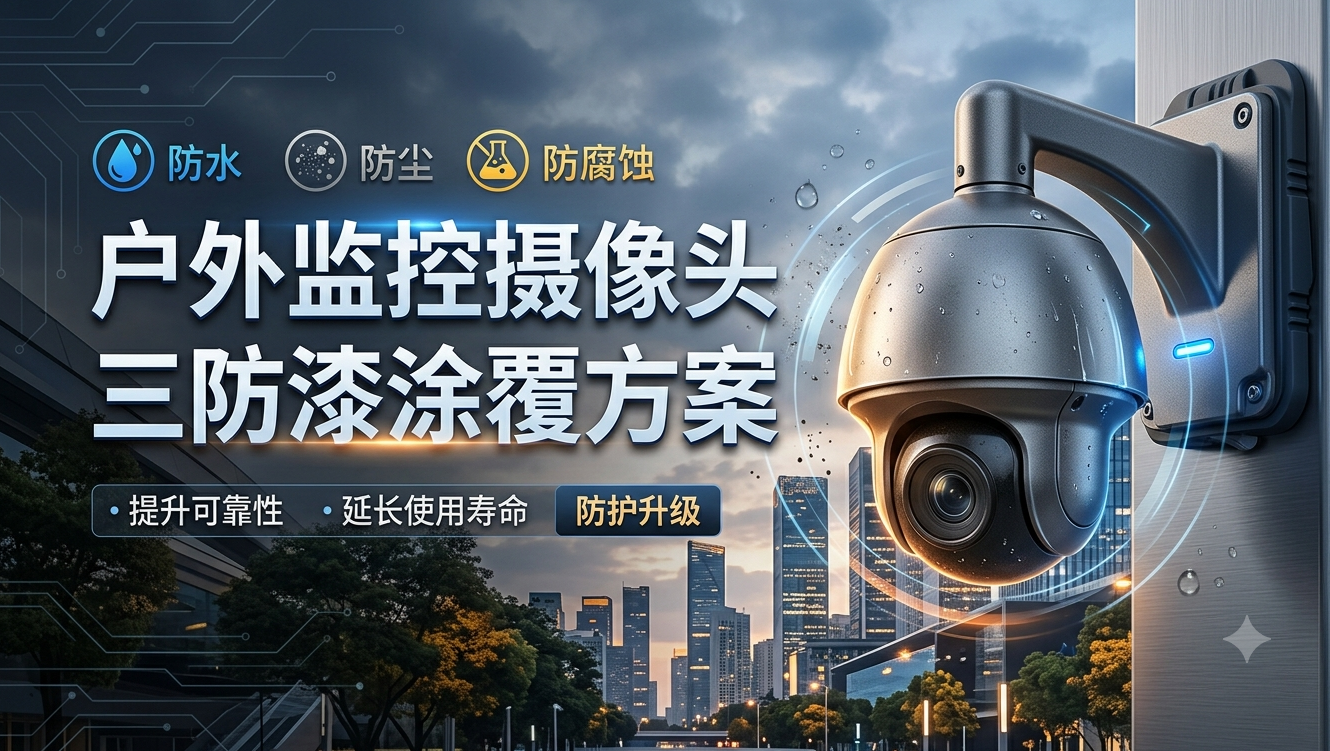 户外监控摄像头三防漆涂覆方案