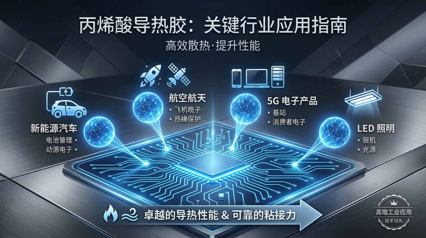 丙烯酸导热胶适用于哪些行业?一文读懂应用领域