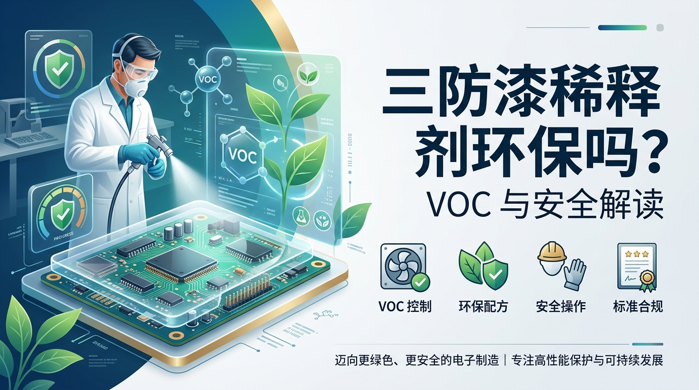三防漆稀释剂是否环保？VOC、气味与安全标准解读