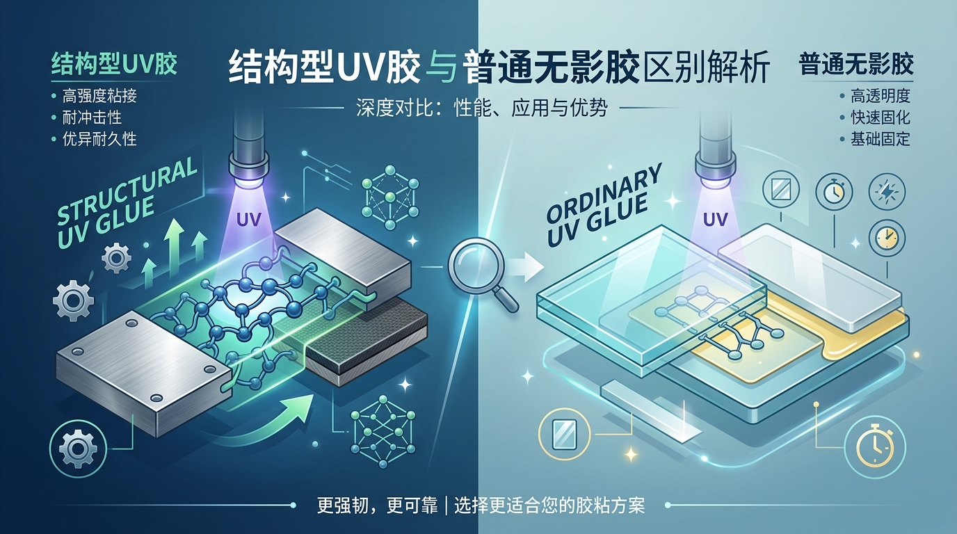 结构型UV胶与普通无影胶的区别及正确区分方法
