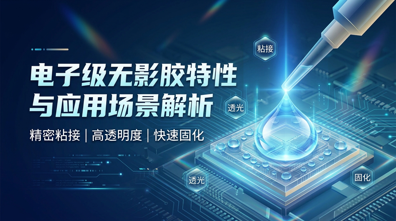 电子元器件固定用什么胶?电子级无影胶的特性与应用场景