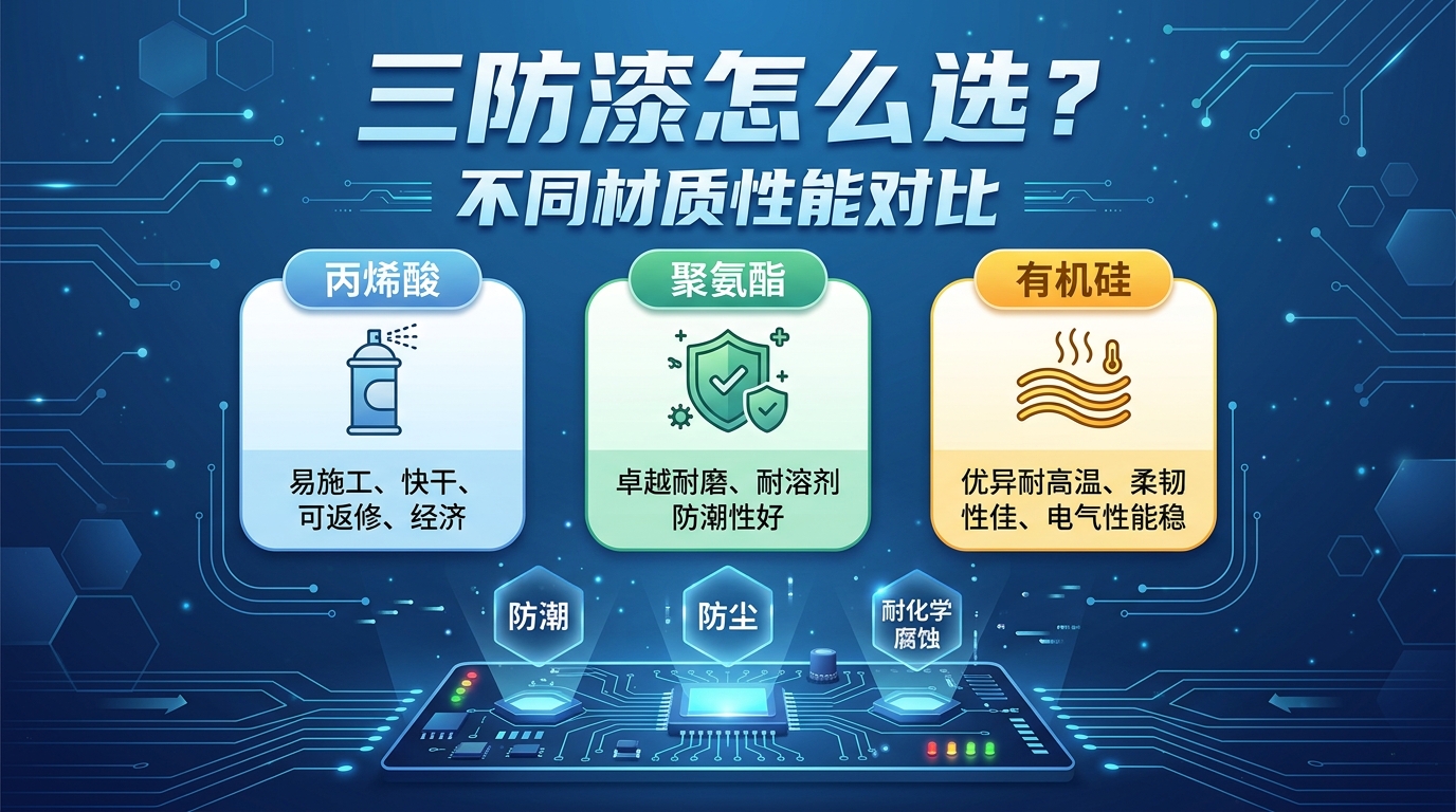 三防漆怎么选？不同材质性能对比
